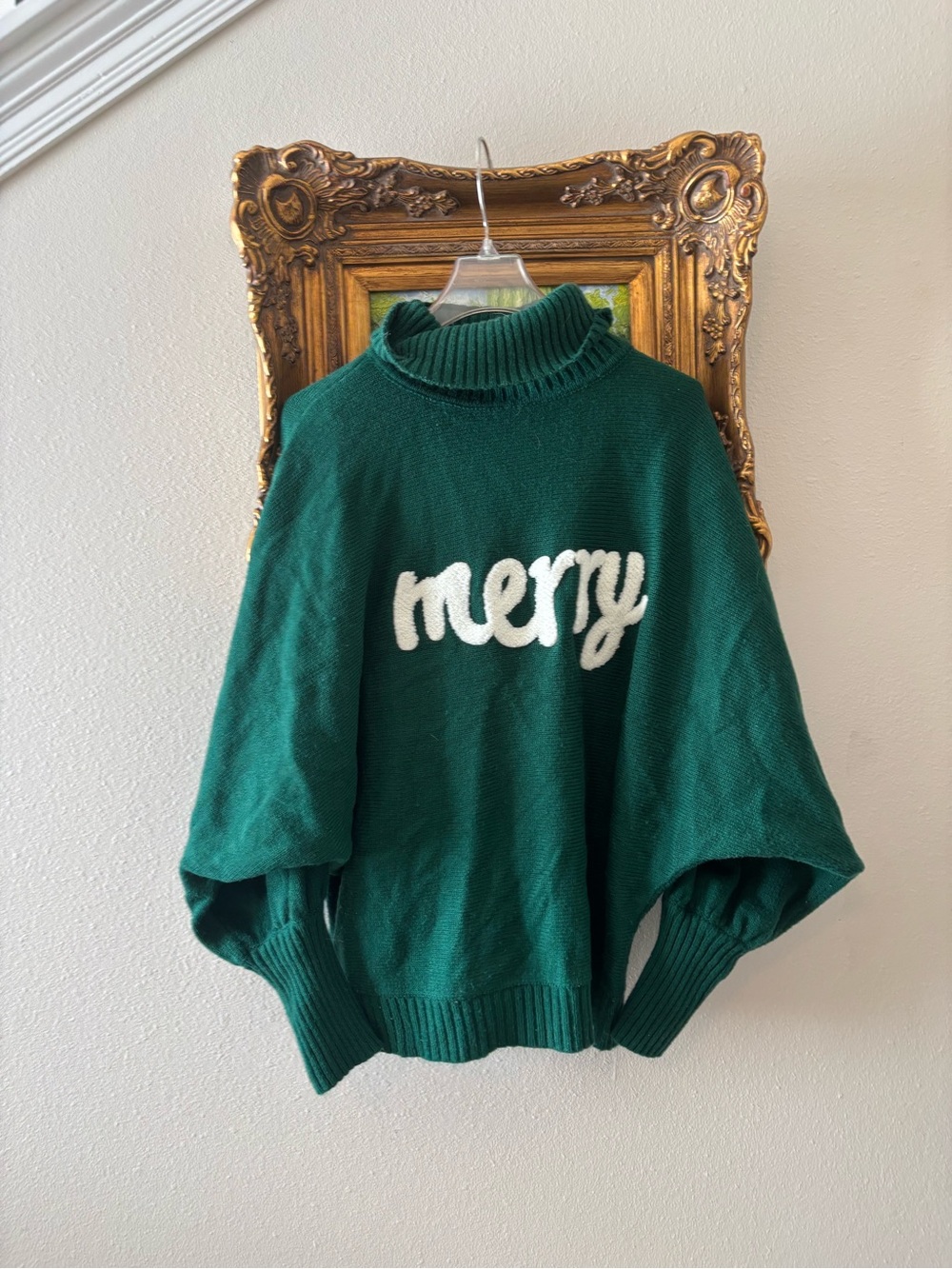 Merry Forest Green Turtleneck Sweater